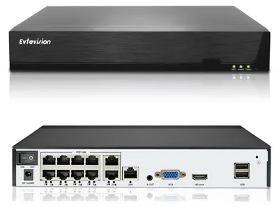 Image de Enregistreur de caméra de sécurité, 10 canaux, 4K, PoE, 8 To de stockage, Ethernet, NVR