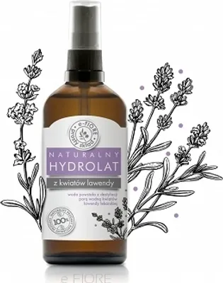 Zdjęcie produktu dla e-FIORE Hydrolat z kwiatów lawendy, 100 ml