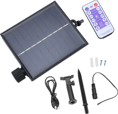 Produktbild von DC-Aufladung mit Fernbedienung Solarbetrieben Lichterkette Steuerung Box, Solar-Lichterkette Steuerbox (mit eingebauter Batterie) - A-Version, Ausgangsspannung 3V