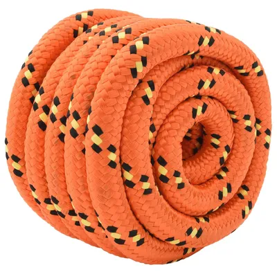 Obrázek produktu pro vidaXL Lano na boty, 4 mm, 10 m, oranžové