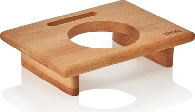 Image de Support pour 1 cocotte Lava Ø 10 cm, bois,l 25 x 18,5 x 6 cm
