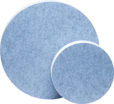 Produktbild von Schallschutzelement Wandpaneele CIRCLE Ø 235 mm Blau, als stilvolle Wanddekoration zur Verbesserung der Raumakustik