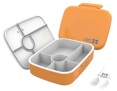 Bento-Box mit 5 Fächern, 1,3 l, auslaufsicher, BPA-frei