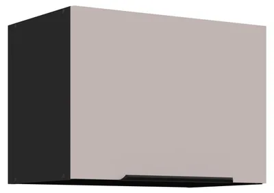 Produktbild von Küchen Kurzhängeschrank 50 cm ARONA Kaschmir beige matt + Schwarz matt Küchenzeile Küchenblock Küche Einbauküche