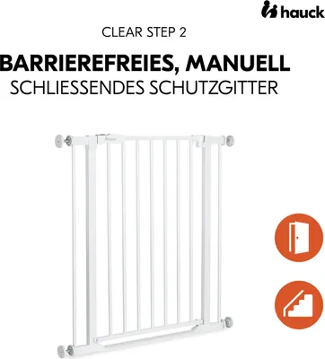 Image de Barrière de sécurité Hauck Clear Step 2 Métal Blanc
