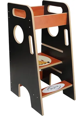 Produktbild von Skyline Steh und Lernturm Baby ab 1 Jahr Montessori Learning Tower Tritthocker Kinder Kitchen Helper Kinderhochstühle,