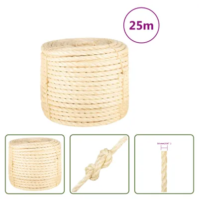 Obrázek produktu pro The Living Store Lano 100% sisal 14 mm 25 m