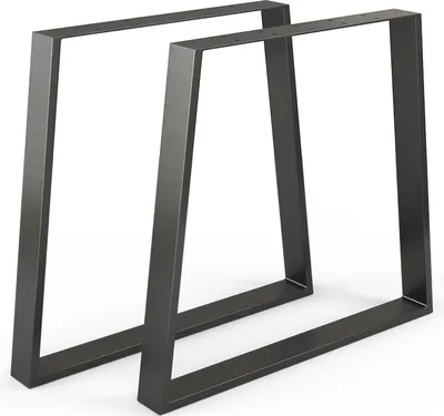 Produktbild von Vicco Tischbeine , 80 x 72 cm Trapezförmig, Schwarz