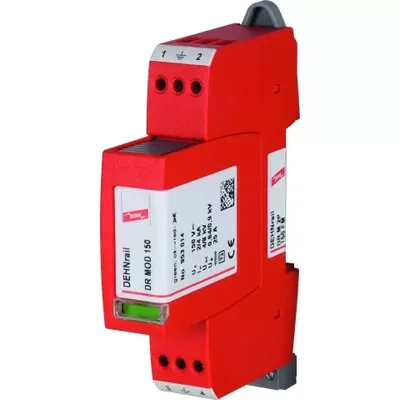 Produktbild von Dehn Überspannungsableiter Typ 3 DEHNrail M 2-polig 150V für Industrieelektronik 953209
