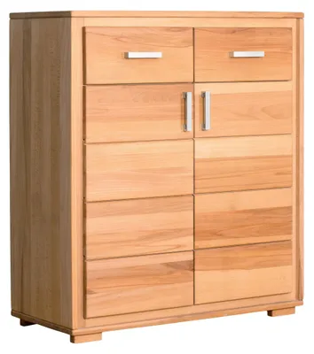 Produktbild von Kommode Kernbuche massiv geölt, 91 cm breit, Genf