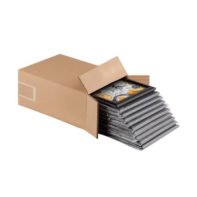 Produktbild von VKF Renzel Bilderrahmen Klapprahmen, schwarz, A4, 10er Vorteilspack, Aluminium/Polystyrol, entspiegelte UV-stabilisierte Abdeckfolie, 25 mm Profil, mit Gehrungsecken, ähnlich RAL 9005 matt pulverbeschichtet, inkl. Bohrungen zur Wandmontage/Abhängung