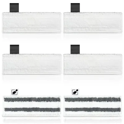6 Mikrofasertücher für Kärcher Dampfreiniger SC 1–5, waschbar