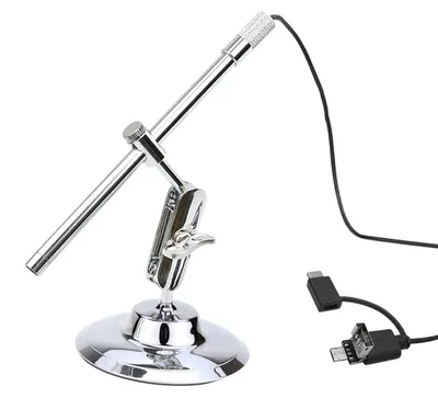USB-Digitalmikroskop, 200x, 2 MP, 8 LEDs, mit Ständer