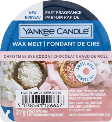 Produktbild von Christmas Eve Cocoa - Yankee Candle - Duftwachsschmelze - neu 2021