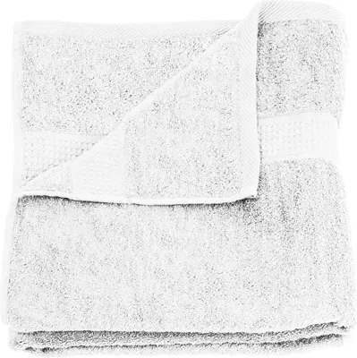Produktbild von Badetuch weiß 100x150 cm Baumwolle schnelltrocknend Frottee Frottiertuch groß