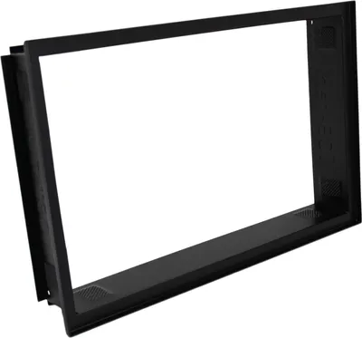 Produktbild von Einbaurahmen für Kalt und Warmluftgitter EBRPB 3523 S Schwarz 350 x 230 mm Putzbündig