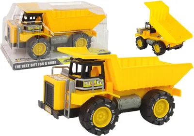 Immagine prodotto di Grande autocarro ribaltabile da cantiere giallo
