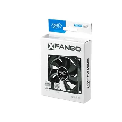 Obrázok produktu pre DeepCool XFAN80, Ventilátor, 8 cm, 1800 ot/min, Čierna