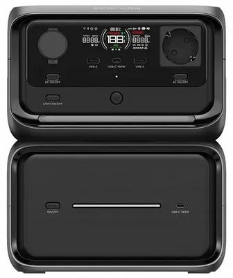 Produktbild von Stromstation Ecoflow River 3 Max Plus 856 Wh-Gan, USV 600/1200 W Anschlüsse