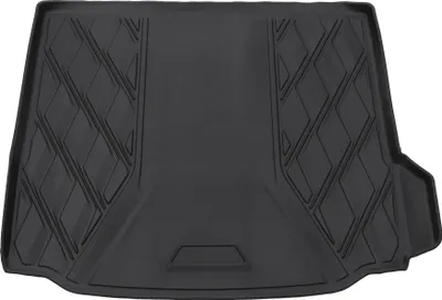Produktbild von Cargo Liner Kofferraummatte Kofferraum Gepäck Kofferraumwanne Matte für BMW X3 2018-2024 Schwarz TPE 1 Stück Flaches Gesicht Diamantmuster Hinten Rutschfest