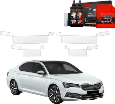 Produktbild von 4in1 Schutzfolie Grizz Protector für Schweller - Skoda Superb 3 Liftback (2019-2023)
