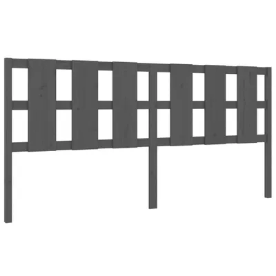 Obrázok produktu pre vidaXL Čelo postele Grey 205,5x4x100 cm Masívne borovicové drevo