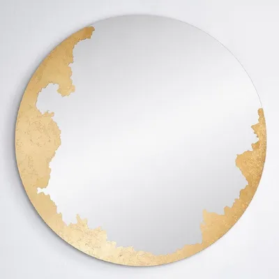 Produktbild von Casa Padrino Luxus Wandspiegel Gold Ø 100 cm - Runder Wohnzimmer Spiegel - Schlafzimmer Spiegel - Garderoben Spiegel - Luxus Möbel - Luxus Interior - Luxus Qualität