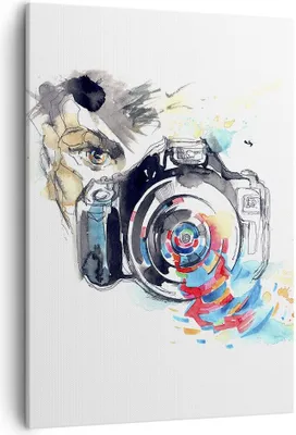 Produktbild von Bild auf Leinwand - Leinwandbild - Einteilig - Fotograf Kamera Fokus Hobby - 50x70cm - Wand Bild - Wanddeko - Wandbilder - Leinwanddruck - Wanddekoration - Leinwand bilder - Wandbild - PA50x70-3022