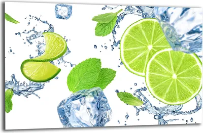 Produktbild von Herdabdeckplatte Glaskeramikkochfeld-Abdeckung Spritzschutz Glas 80x52 Limette