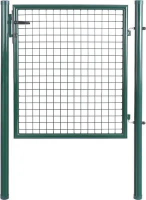 Produktbild von Bc-elec - HMGD-1 Gartenzaun, Gartentor 100*100cm grün, Gartentür, Zauntor , Gartentor mit Schloss, Türklinke und Schlüssel