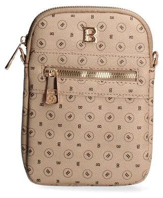 Produktbild von Damen Schultertasche, Beige, mit Reißverschluss, Kunstleder, 14 x 18 cm