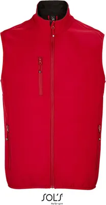 Immagine prodotto di SOLs 03825 | Scaldacorpo Softshell Falcon con zip da uomo - Colore: Pepper Red - Taglia: M