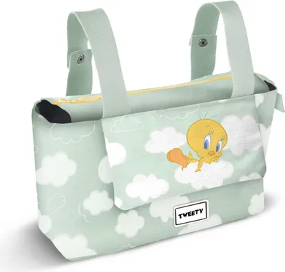 Produktbild von Karactermania Looney Tunes Tweety Clouds Organizer-tasche Für Kinderwagen Grün  Grün One Size