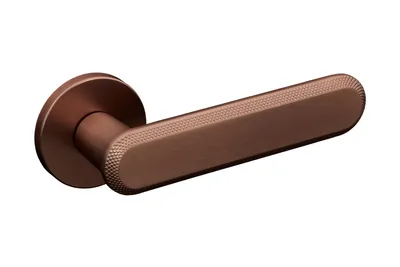 Produktbild von Türgriffe Set Türklinken Innentüren in Bronze Antik Drückergarnitur für Zimmertür ohne Rosettengarnitur aus Metall Türbeschlag in L-Form  Gavroche