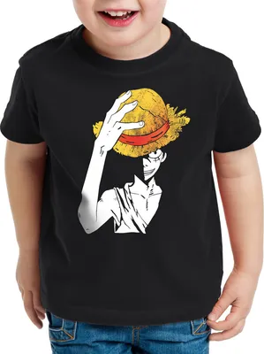 Produktbild von style3 Ruffys Straw Hat Kinder T-Shirt strohhut anime manga japan
