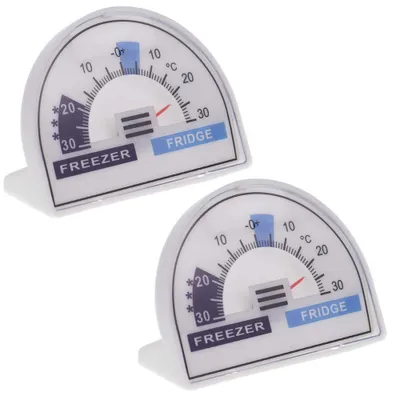 Imagen del producto de Kit de dos termómetros para refrigerador y congelador, con indicador de temperatura