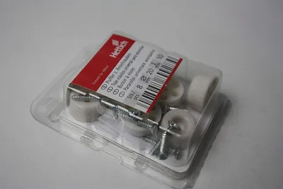 Produktbild von Hettich Universalpuffer zum Anschrauben - 8 Stück, weiß | Kunststoffpuffer - Ø20x10mm