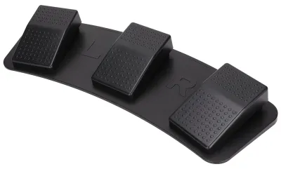 USB-Dreifach-Fußschalterpedal, programmierbar, mechanisch, schwarz