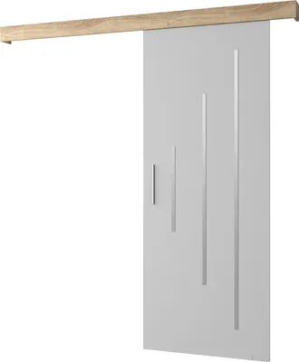Produktbild von MEBLE KRYSPOL  Schiebetürsystem SALWADOR Y mit Schienenabdeckung, Einbautüren, 90x204cm, Weiß