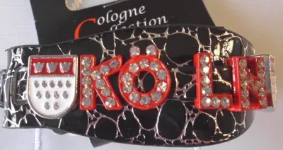 Produktbild von Ma240660 schwarz-rot Köln Armband mit Wappen Kölnartikel