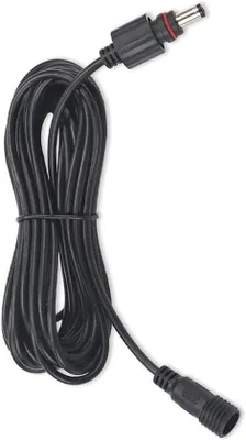 Productafbeelding van Waterdichte DC-verlengkabel 5,5 x 2,1 mm voor Buitenverlichting - 5m Zwart