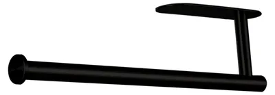 Produktbild von Papierhandtuchhalter für die Wandmontage, selbstklebend oder zum Schrauben, Edelstahl, Schwarz