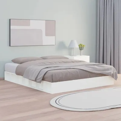 Obrázek produktu pro The Living Store Postel z masivu bílá 200x200 cm