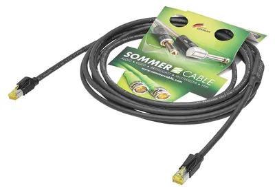 Productafbeelding van Netwerkkabel SC-Mercator CAT.7 PUR, 8 x 0,14 mm² | RJ45 / RJ45, HIROSE | 5,00 meter | zwart
