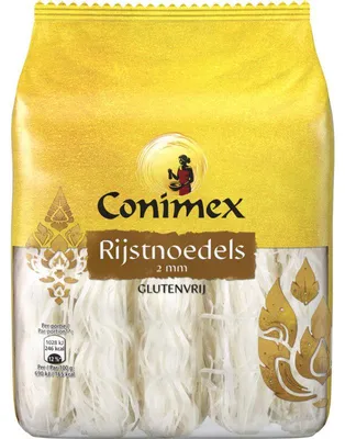 Immagine prodotto di Conimex Rijstnoedels 2 mm, 225 g - Spaghetti di riso pregiati senza glutine per wok e zuppe