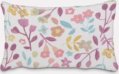 Produktbild von SCHÖNER LEBEN. Kissenhülle Panama Betty Parma Violet Blumen lila Größe 60x80cm (HxB) 60x80cm (HxB) Größe