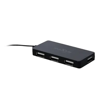 Produktbild von MaXlife OEM0002311, USB 2.0, USB 2.0, 480 Mbit/s, Schwarz, Aluminium, USB