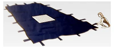 Produktbild von Poolabdeckplane 6 x 10 m mit Ablaufnetz
