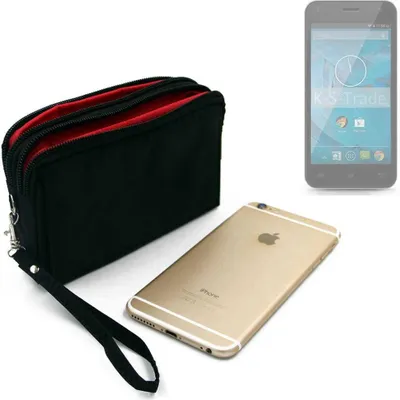 Produktbild von K-S-Trade Schutz Hülle Handy Hülle kompatibel mit Qilive Q.4868 Gürteltasche Travelbag Handytasche mit Zusatzfächern, schwarz