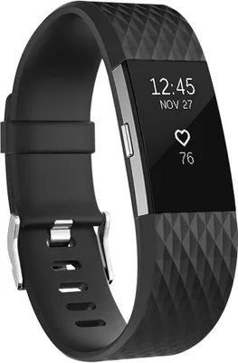 Produktbild von INF Fitbit Charge 2 silikonový náramek černý (L)